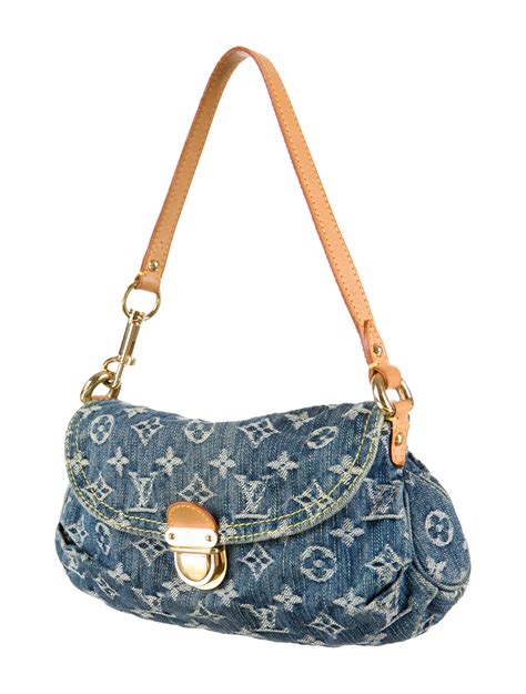 louis vuitton mini pleaty denim|Louis Vuitton denim speedy bag.